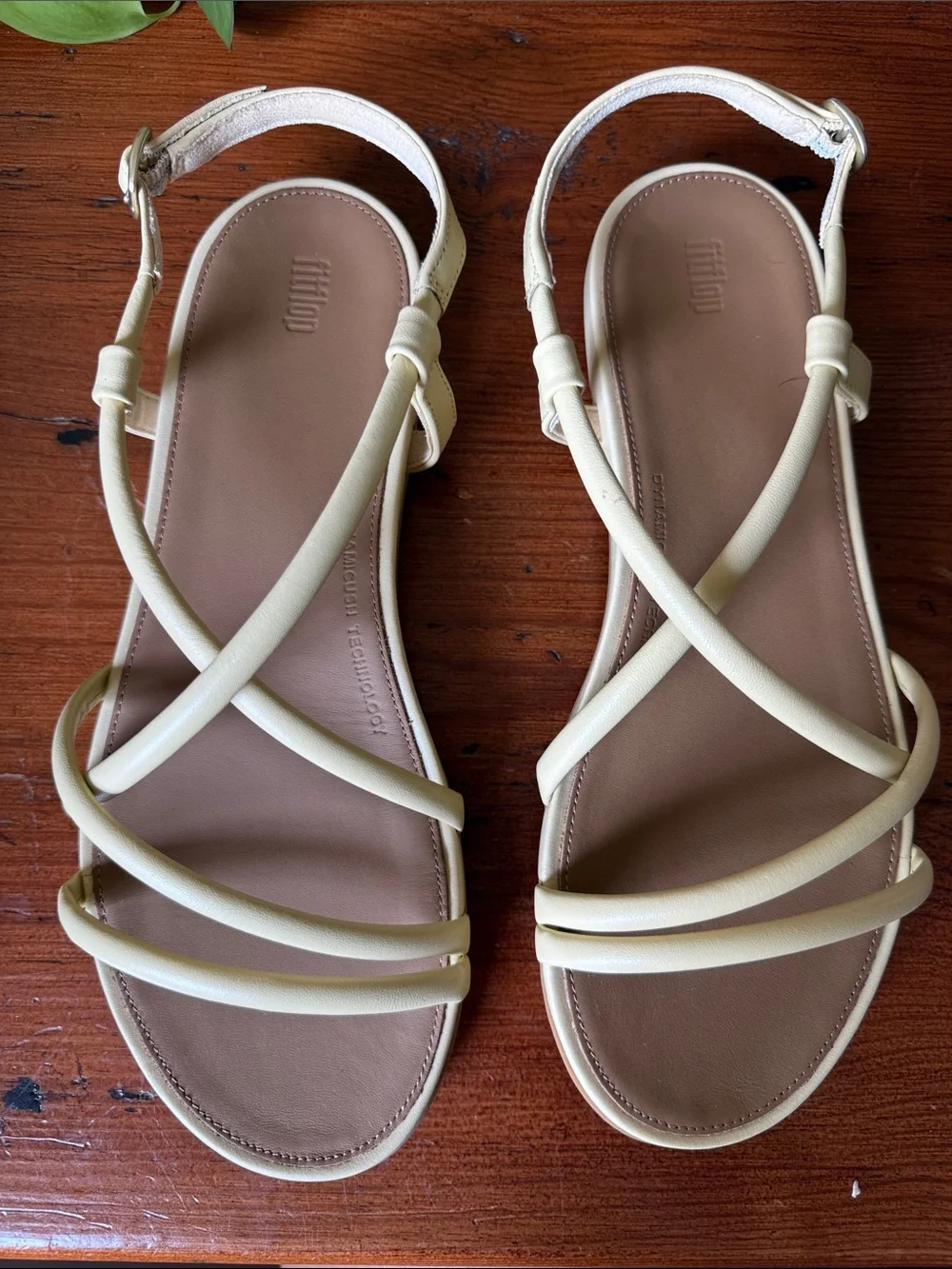 Fitflop Blond Gracie Leather Strappy Backstrap Sandals